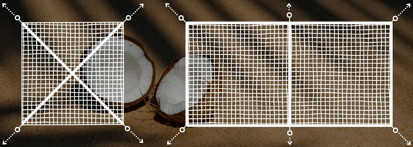 tension voile en fibre de coco