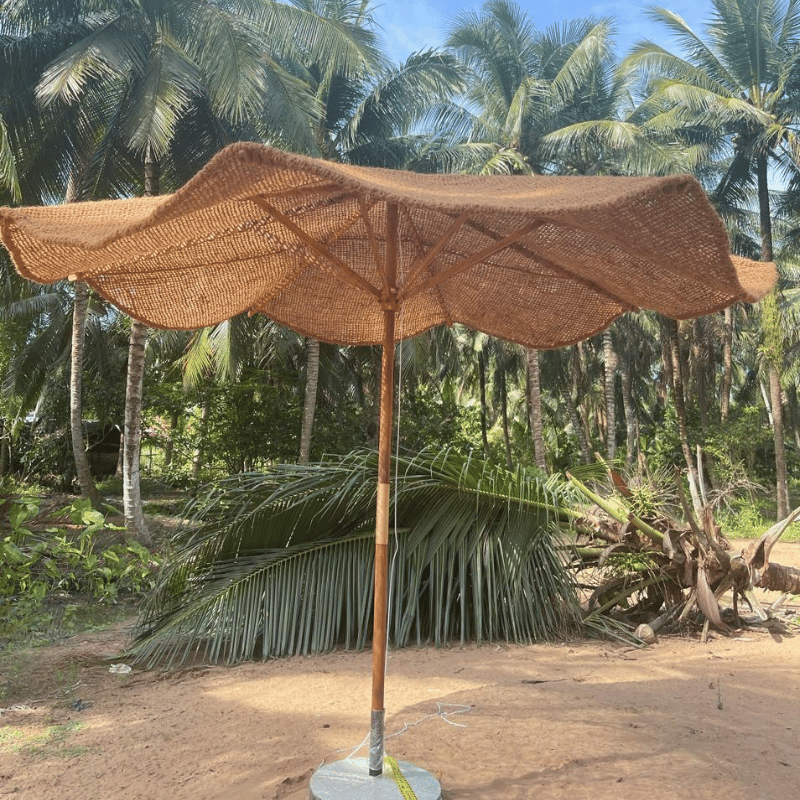 parasol en fibre de coco