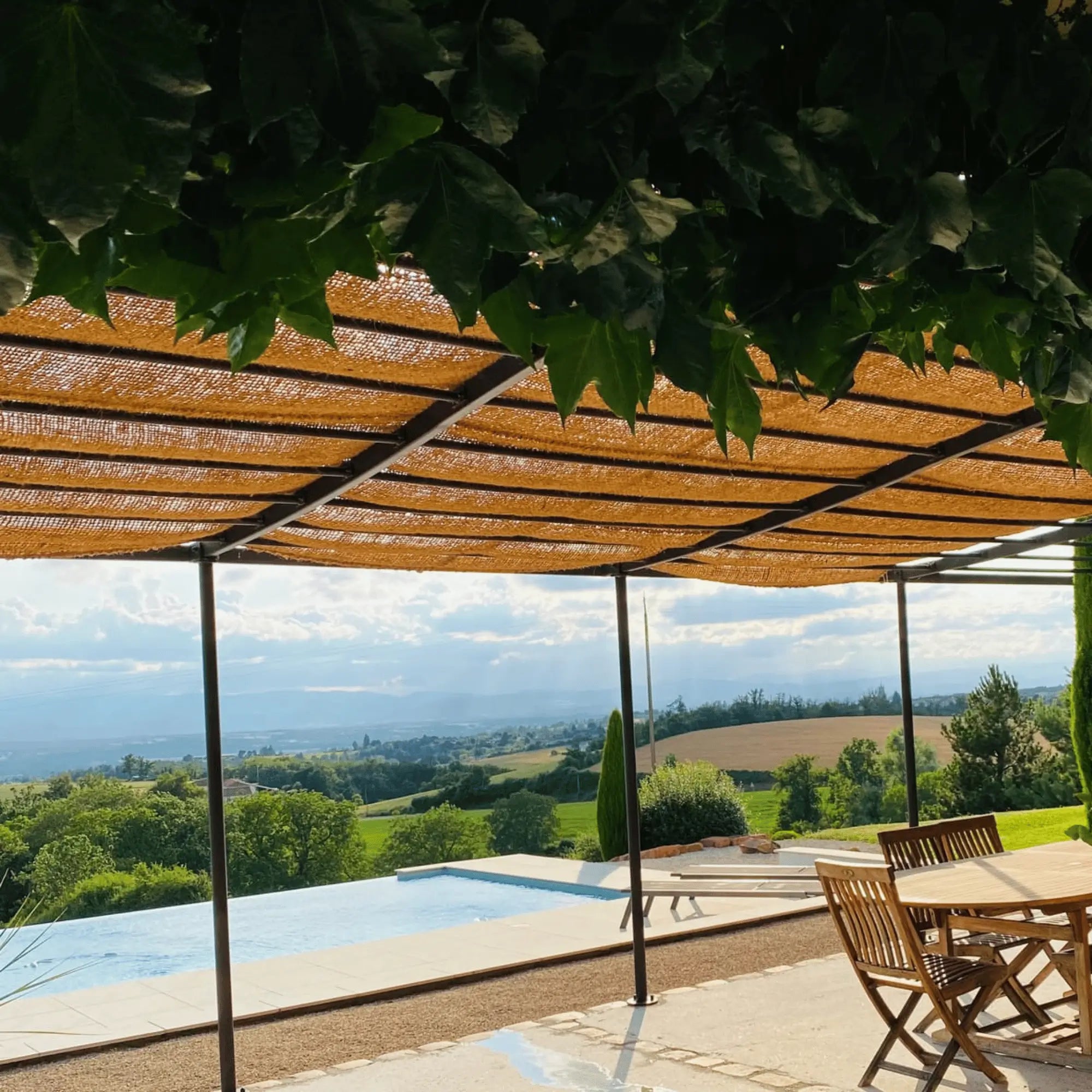 toile de coco pergola