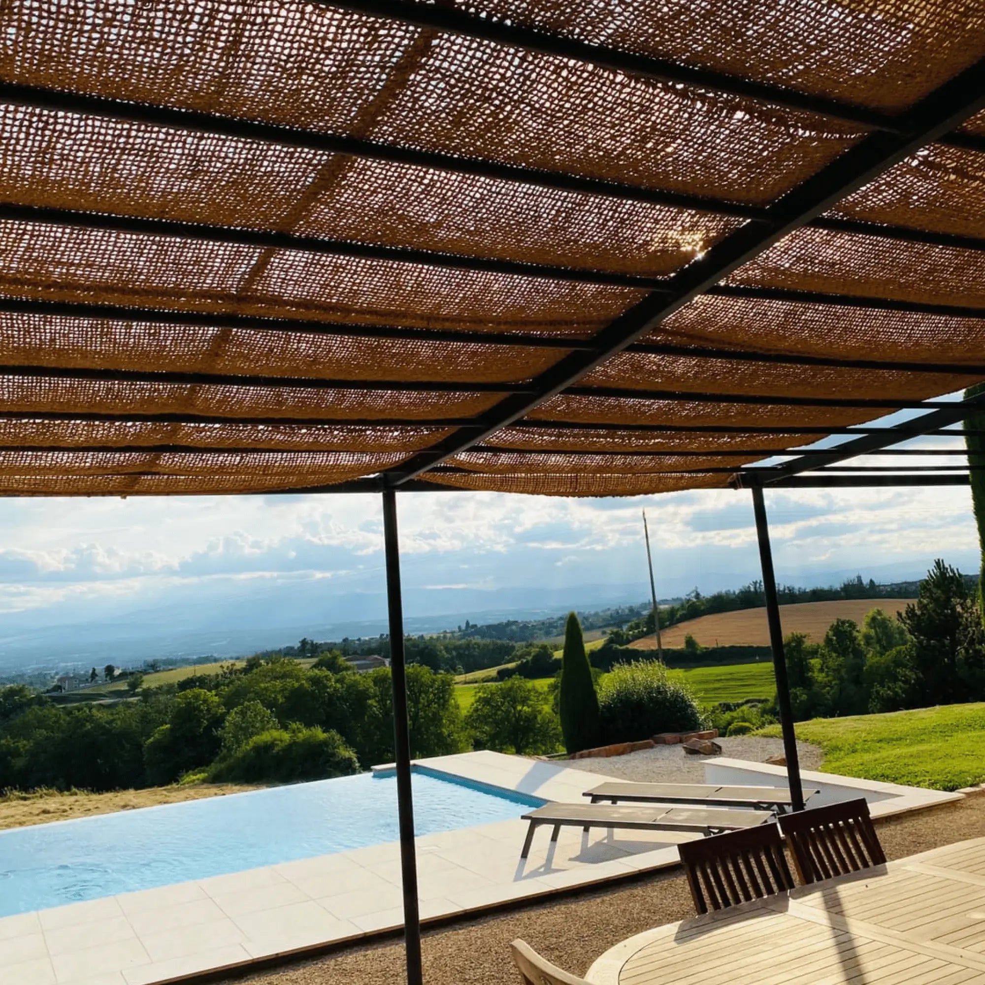 toile de coco pergola