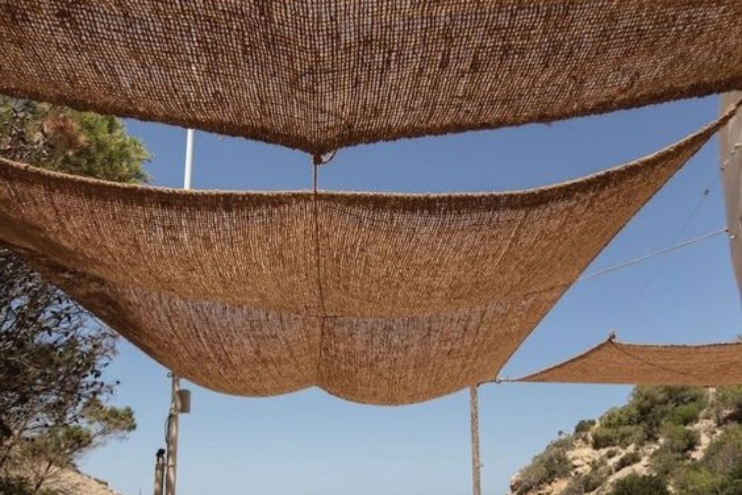 toile d'ombrage en fibre de coco