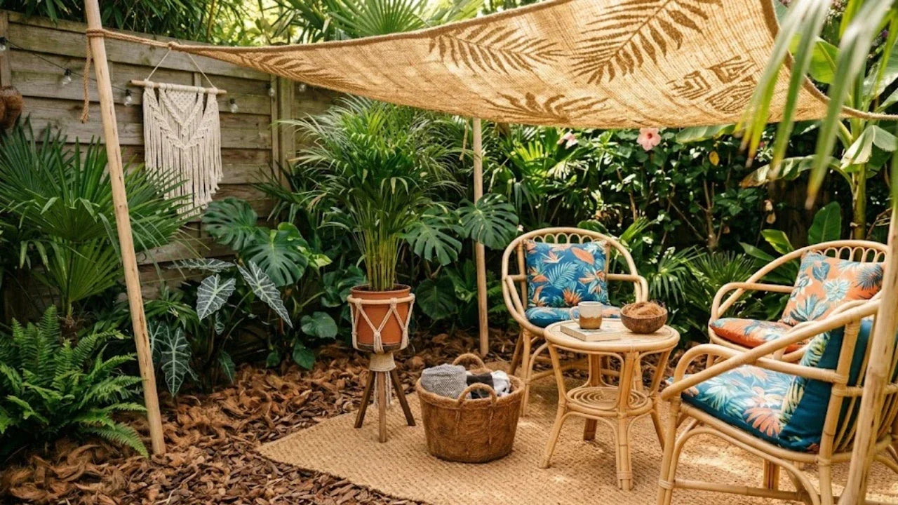 ambiance tropicale dans votre jardin avec la fibre de coco