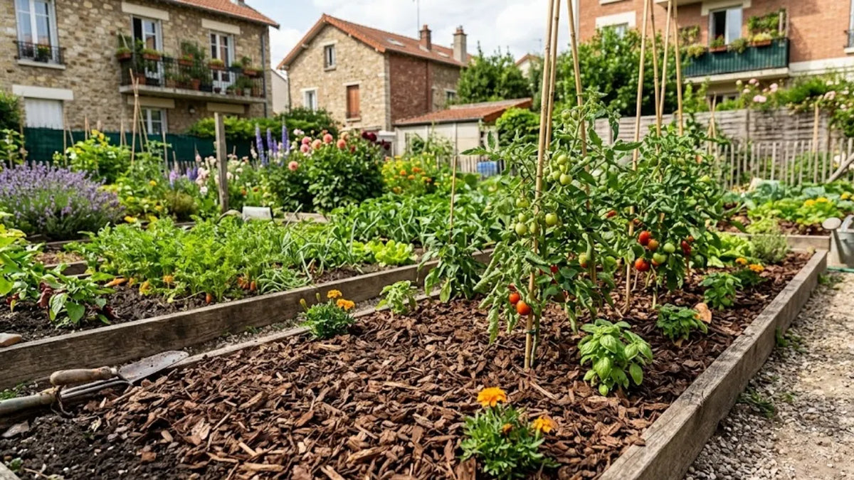 Paillage du jardin