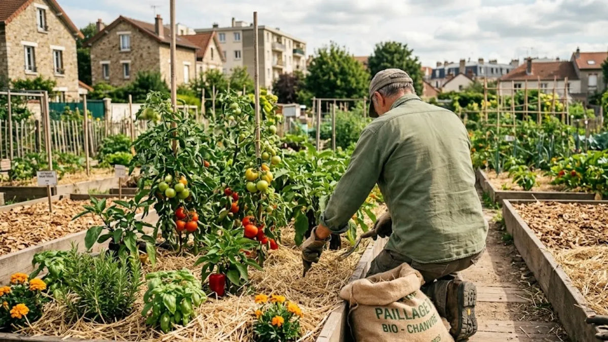 Paillage du potager