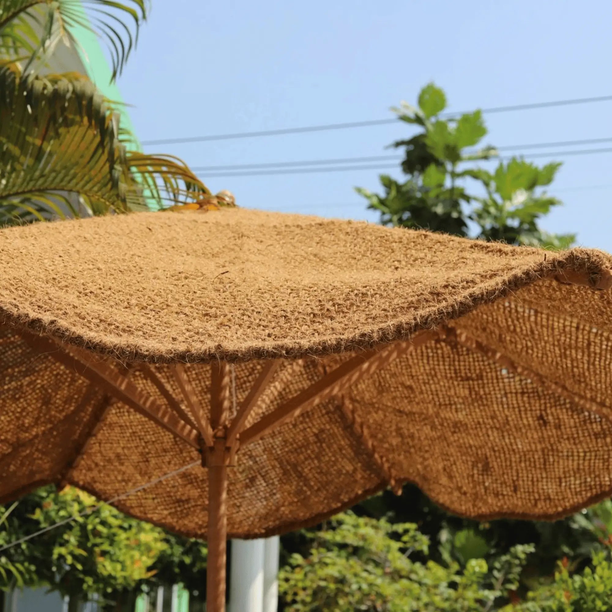Parasol en fibre de coco